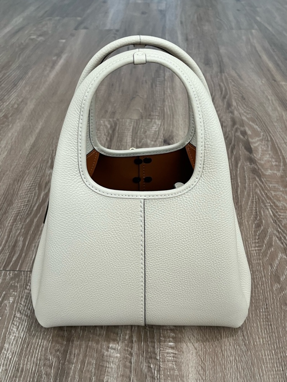 Coach Lana Shoulder Bag 23 In Ivory with Bow Accents - Picture 2 of 11